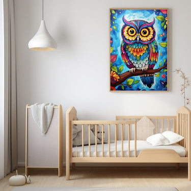 Colorful Owl Painting